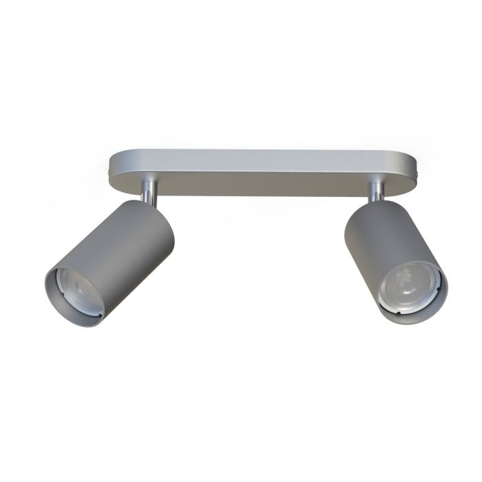 Deckenspot 2-flammig GU10 Silberfarben Eye Spot