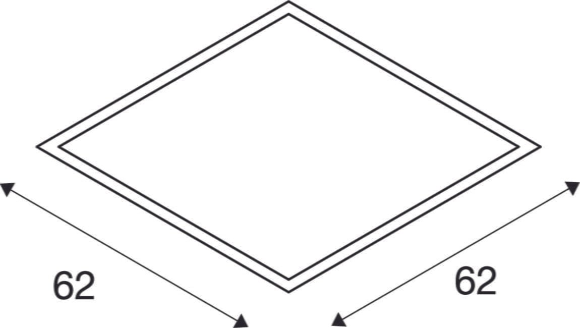 VALETO® LED PANEL, LED  Deckeneinbauleuchte, 620x620mm, UGR<19 7