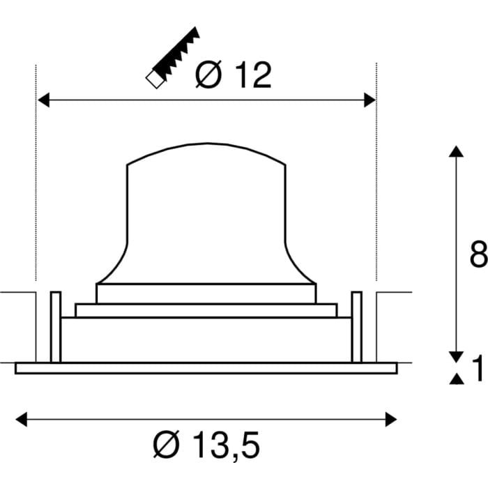 NUMINOS® MOVE DL M,  LED Deckeneinbauleuchte weiß/weiß 2700K 40° dreh- und schwenkbar 4