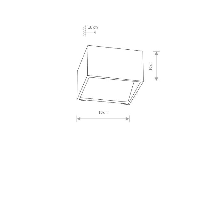 LED Wandleuchte Sonce, weiß 6W/615lm 3000K 3