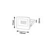 LED Außenstrahler Flutlicht 10W/1100lm Flood Einfahrtsbeleuchtung 6