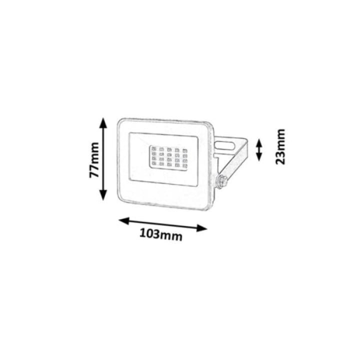 LED Außenstrahler Flutlicht 10W/1100lm Flood Einfahrtsbeleuchtung 3