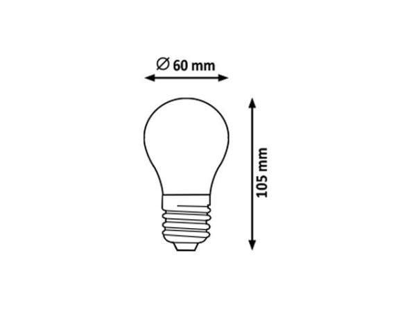 LED Leuchtmittel E27 7,2W/806lm 2700K, Energiesparend, Warmweiß 806lm 3