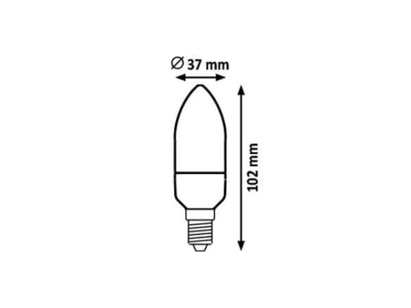 LED Leuchtmittel E14 7W/620lm 2700K warmweiß milchiges Gehäuse 2 LED Leuchtmittel E14 7W/620lm 2700K warmweiß milchiges Gehäuse 2