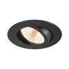 NEW TRIA 68,  LED Deckeneinbauleuchte schwarz 2700K, rund 5