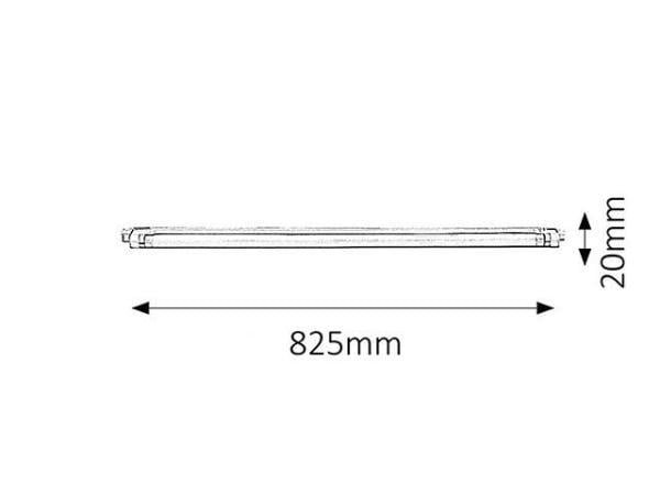 Unterbauleuchte Weiß Kunststoff G5 T4 Warmweiß Slim 3