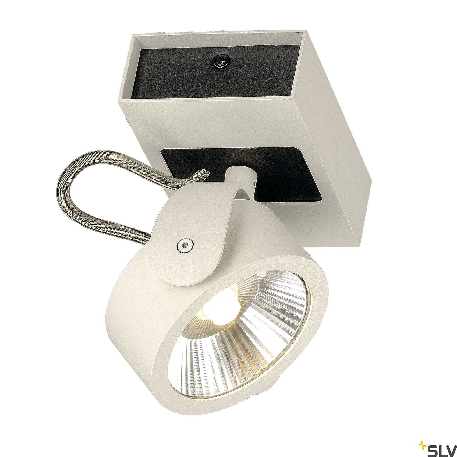 KALU, Wand- und Deckenleuchte, einflammig, LED, 3000K, weiß/schwarz, 60° 2