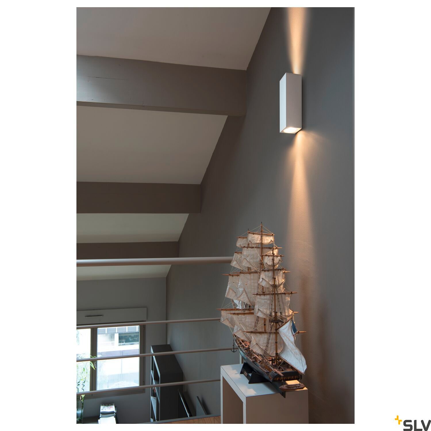 THEO UP/DOWN, QPAR51, Wandleuchte weiss,  max. 2x50W 5