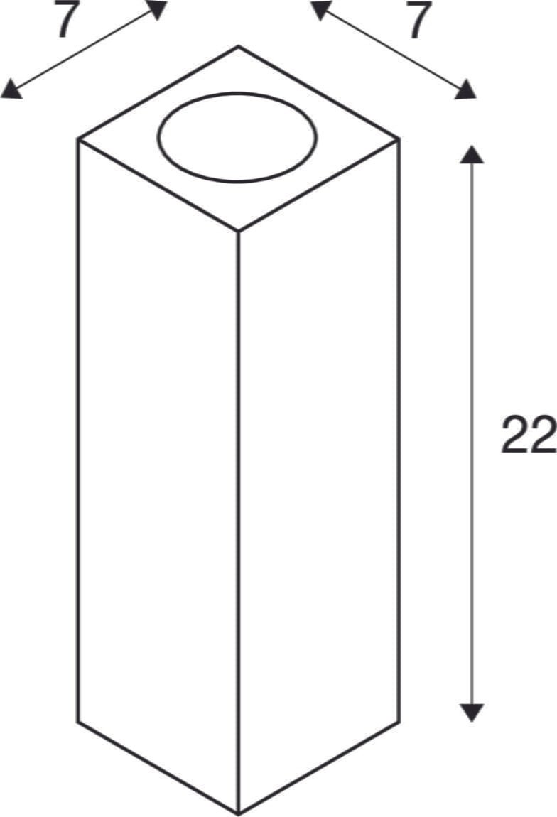 THEO UP/DOWN, QPAR51, Wandleuchte weiss,  max. 2x50W 6