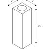THEO UP/DOWN, Wandleuchte,anthrazit QPAR51,  max. 2x50W 10