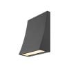 DELWA WIDE LED  Wandleuchte, 3000K, 100°, anthrazit, IP44 4
