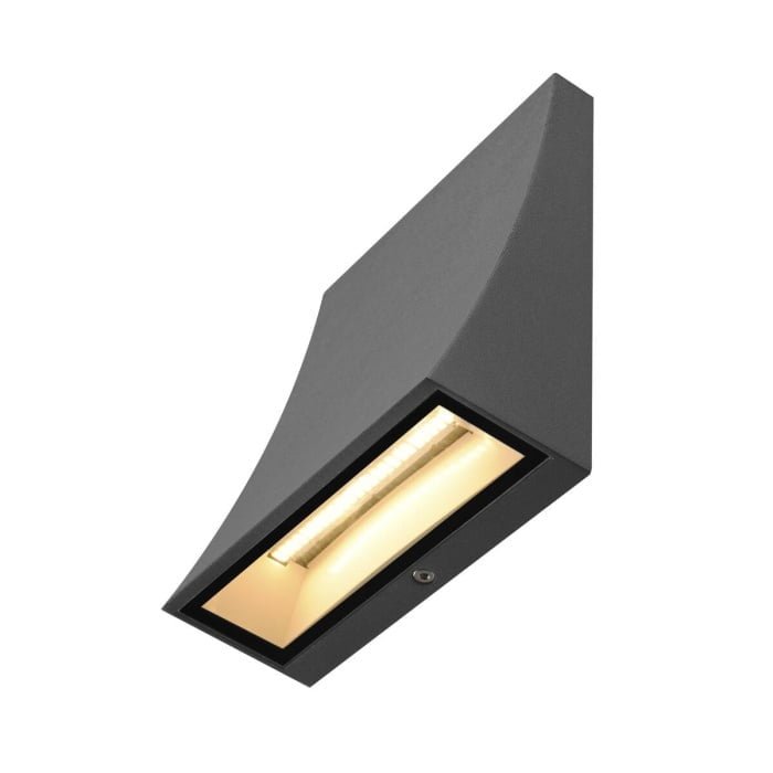 DELWA WIDE LED  Wandleuchte, 3000K, 100°, anthrazit, IP44 2