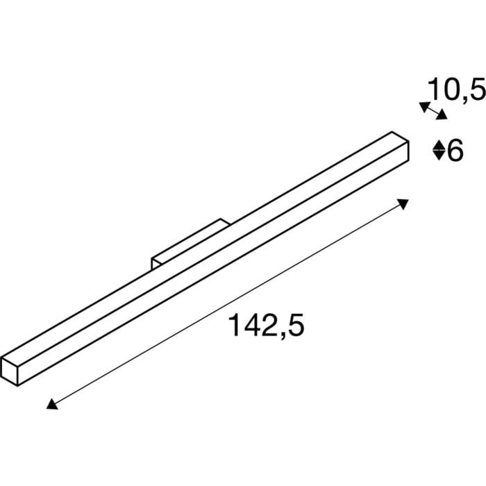 Q-LINE®, Wandleuchte, LED, 3000K, schwarz 5