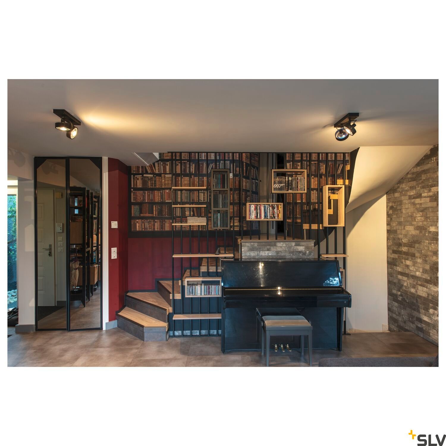 KALU, Wand- und Deckenleuchte, QPAR111, zweiflammig, schwarz, max. 75W 6