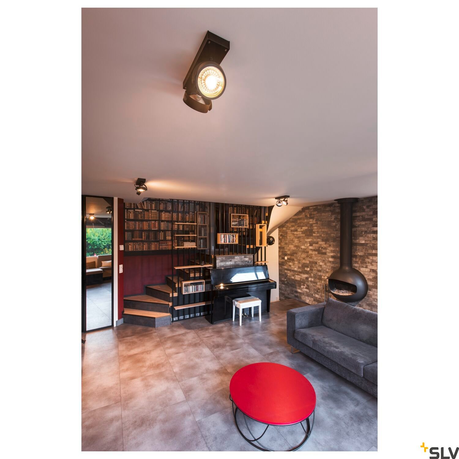 KALU, Wand- und Deckenleuchte, QPAR111, zweiflammig, schwarz, max. 75W 4