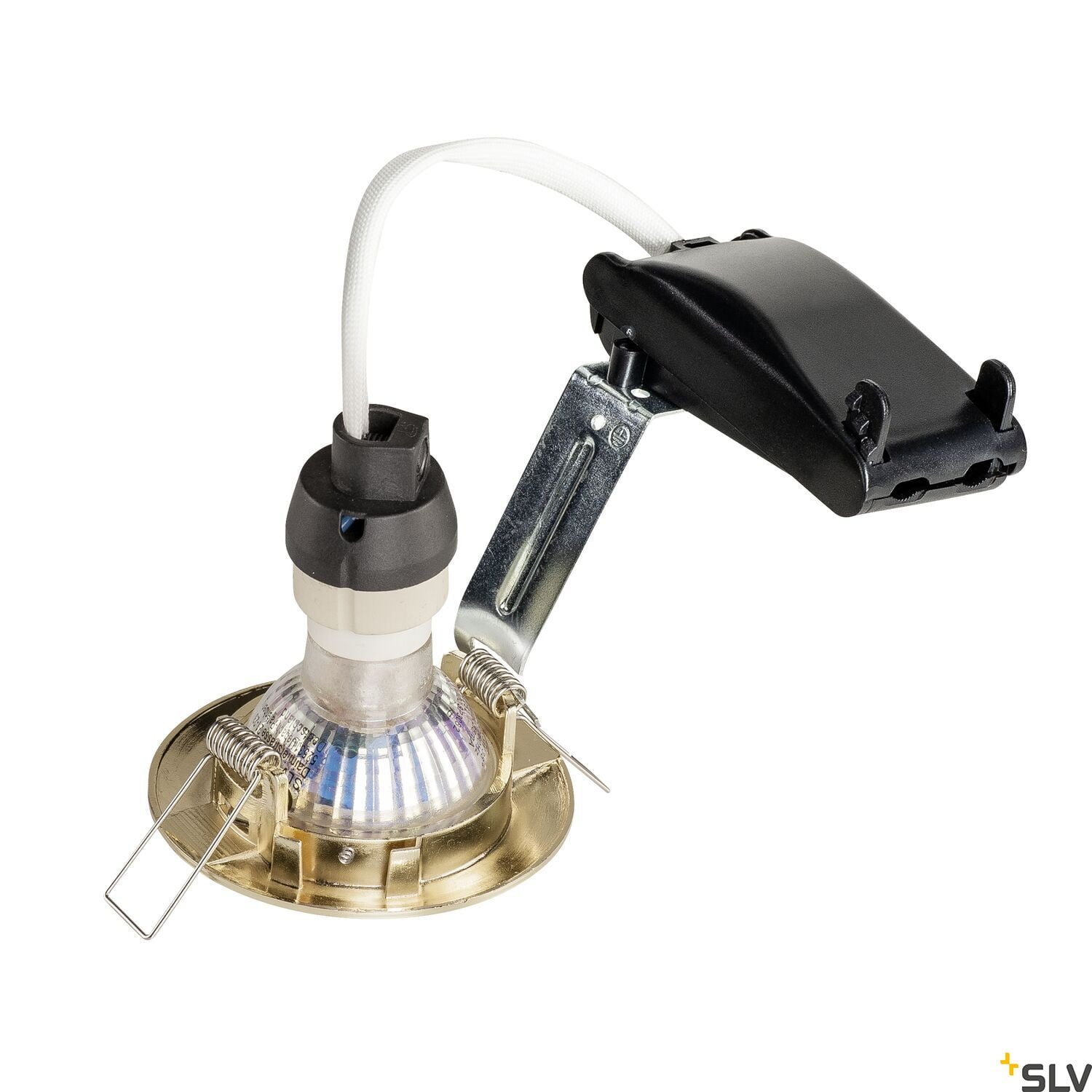 PIKA, Deckeneinbauleuchte, QPAR51, starr, messing, max. 50W 2