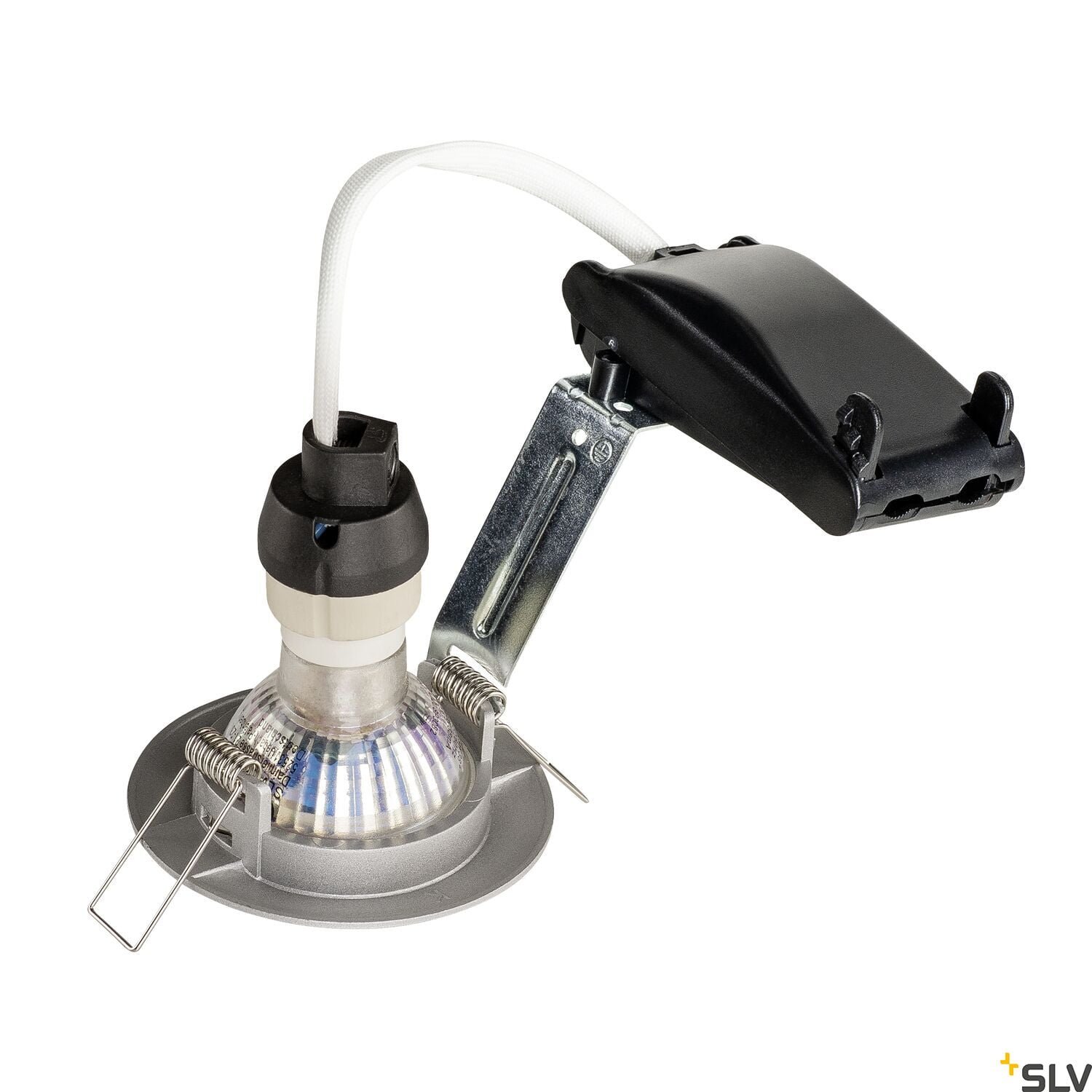 PIKA, Deckeneinbauleuchte, QPAR51, starr, silbergrau, max. 50W 2