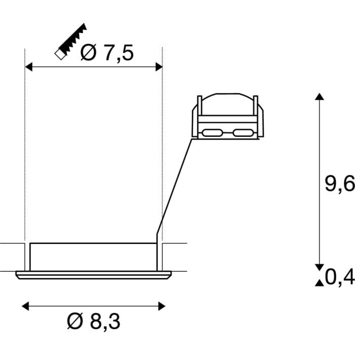 PIKA, Deckeneinbauleuchte, QPAR51, schwenkbar, weiß, max. 50W 4