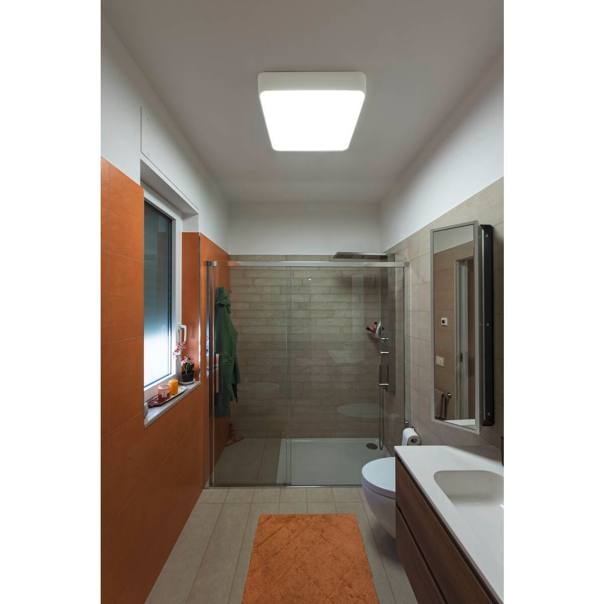 MEDO 60, Deckenleuchte, LED, 3000K, eckig, weiß, 1-10V 2