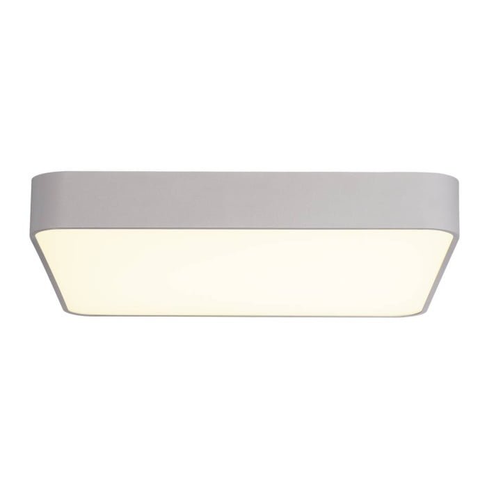 MEDO 60, Deckenleuchte, LED, 3000K, eckig, silbergrau, 1-10V