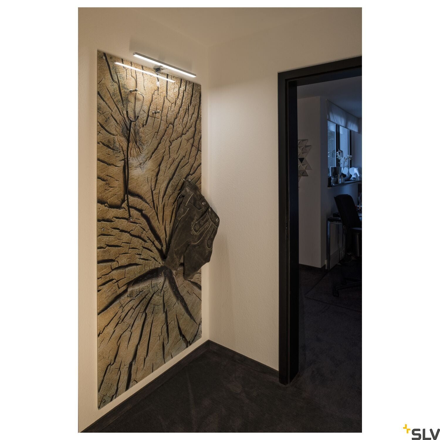 DORISA 50, Spiegelleuchte, LED, 4000K, lang, chrom, IP44 4