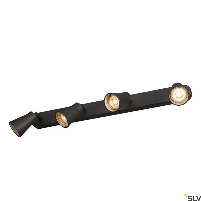 AVO,  Wand- und Deckenaufbauleuchte, QPAR51, schwarz, max. 50W 2