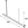 Q-LINE®, LED  Pendelleuchte, 2m, BAP, weiß, 3000K 8