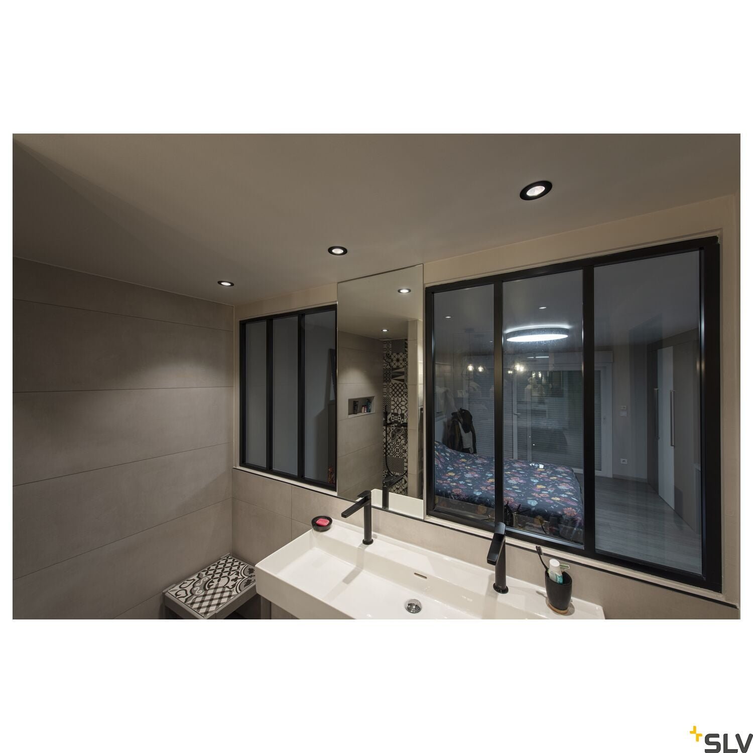 KAMUELA ECO, Brandschutz Deckeneinbauleuchte,  3000K, schwarz 3