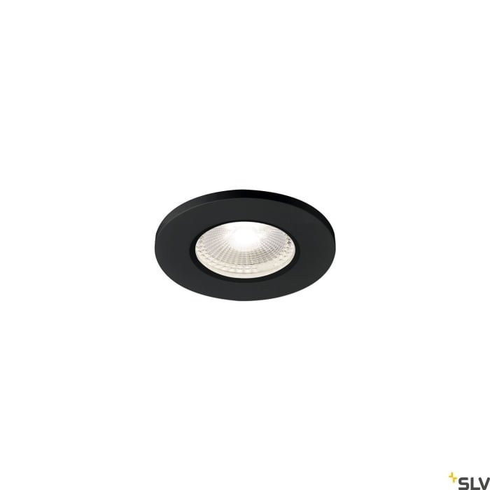 KAMUELA ECO, Brandschutz Deckeneinbauleuchte,  4000K, schwarz