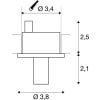 LIGHTPOINT, Einbauleuchte, LED, rund, chrom, 3000K 8