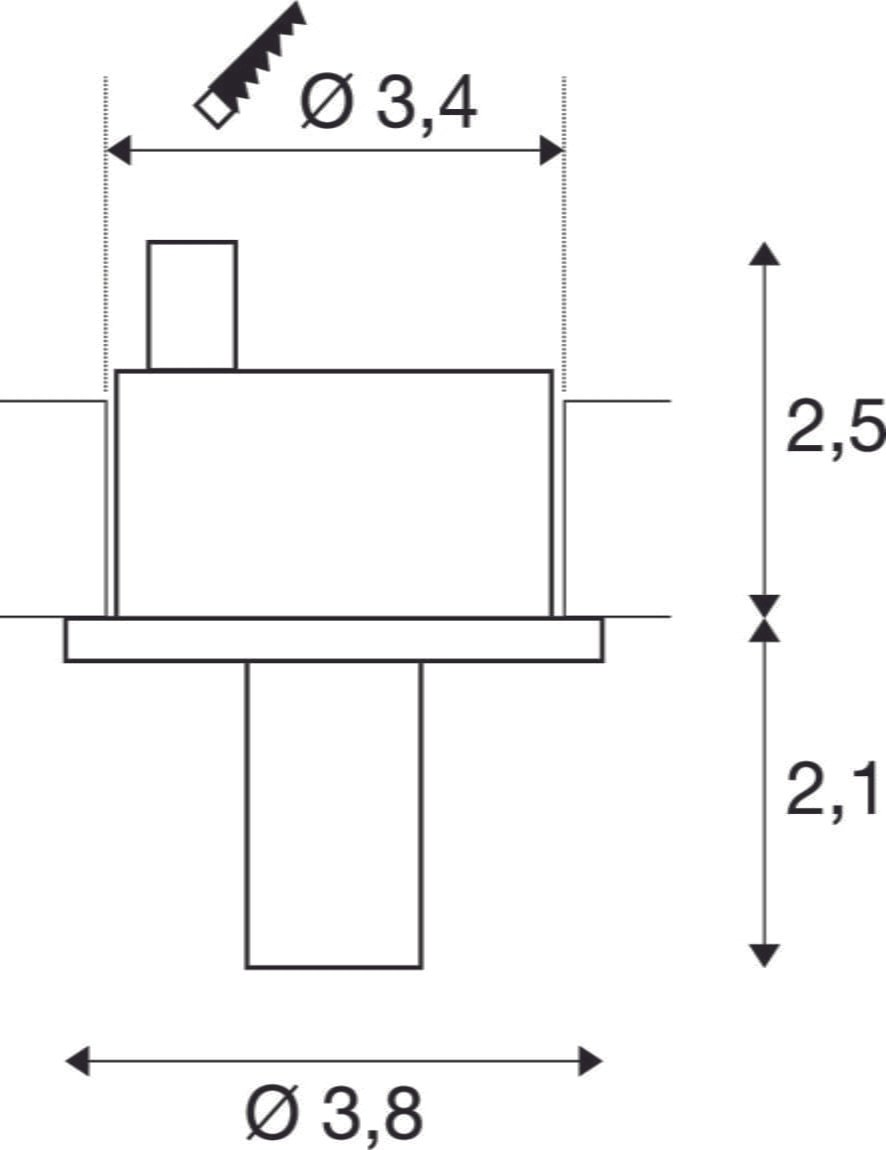LIGHTPOINT, Einbauleuchte, LED, rund, mattweiss, 3000K CRI 90 5