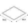 VALETO® LED PANEL, LED  Deckeneinbauleuchte, 600x600mm, UGR<19 14