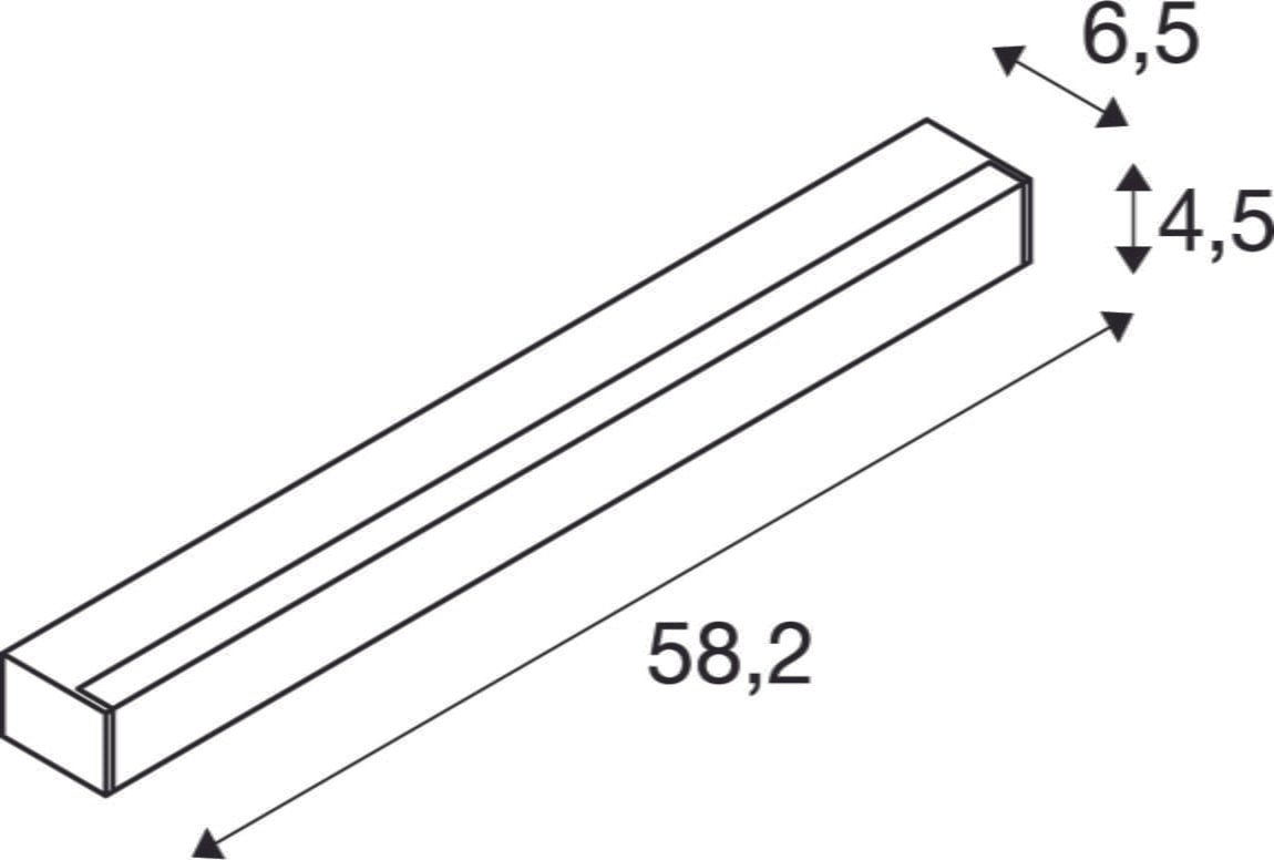 SIGHT 60, Wand- und Deckenleuchte, mit Schalter, 600mm, schwarz 5