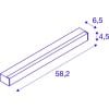 SIGHT 60, Wand- und Decken- leuchte, mit Schalter, 600mm, weiss 10