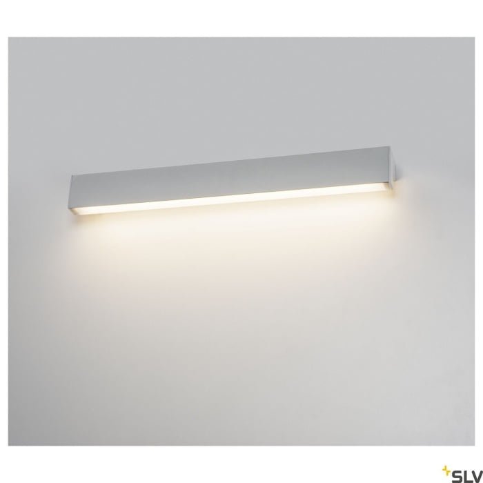L-LINE 60, Wand- und Deckenleuchte, IP44, 3000K, 820lm, silber 3