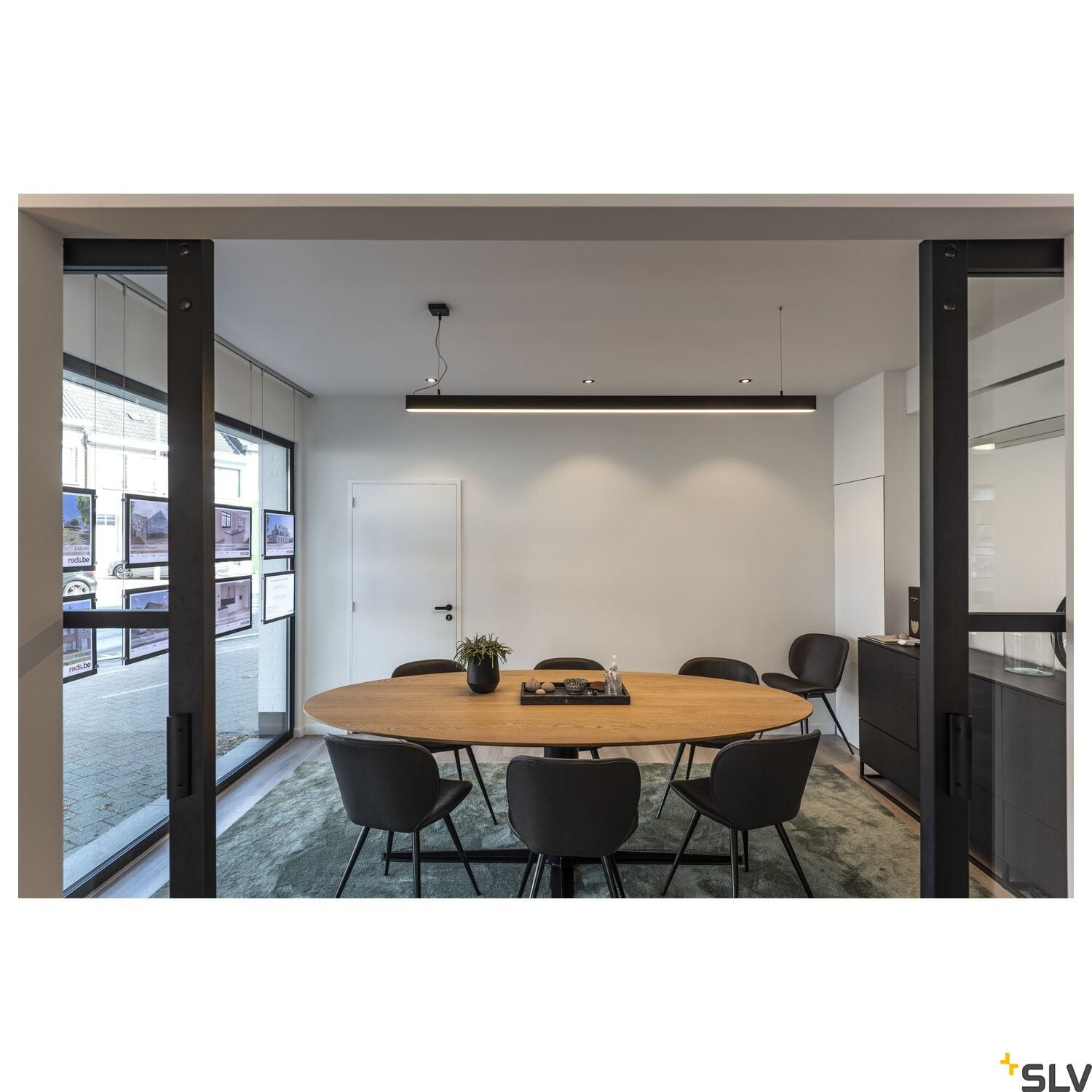 NEW TRIA 68,  LED Deckeneinbauleuchte schwarz rund 3000K 38° inkl. Treiber Clipfedern 4