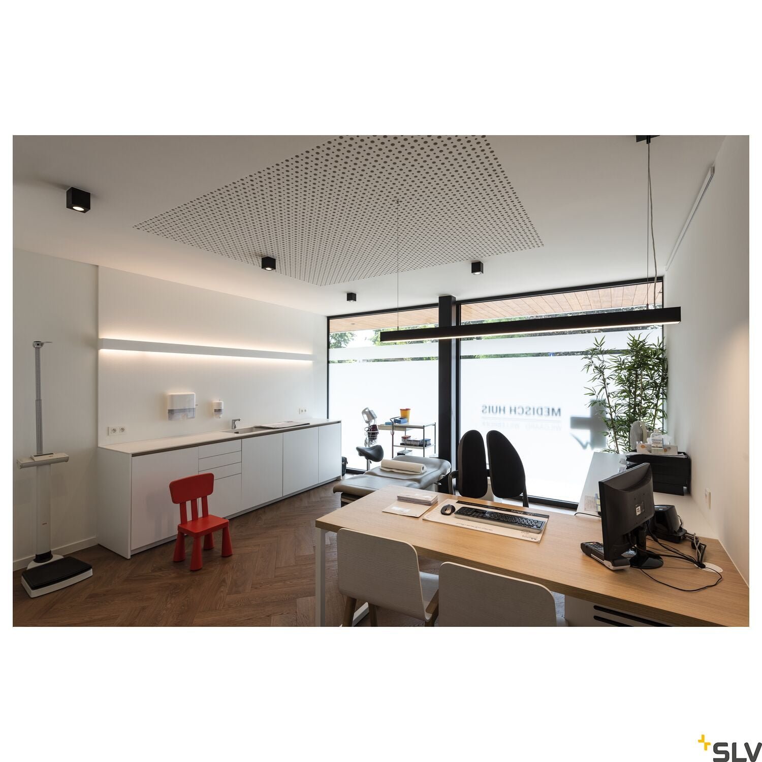 GLENOS, LED, 3000K, schwarz, 2 m, 85W 3