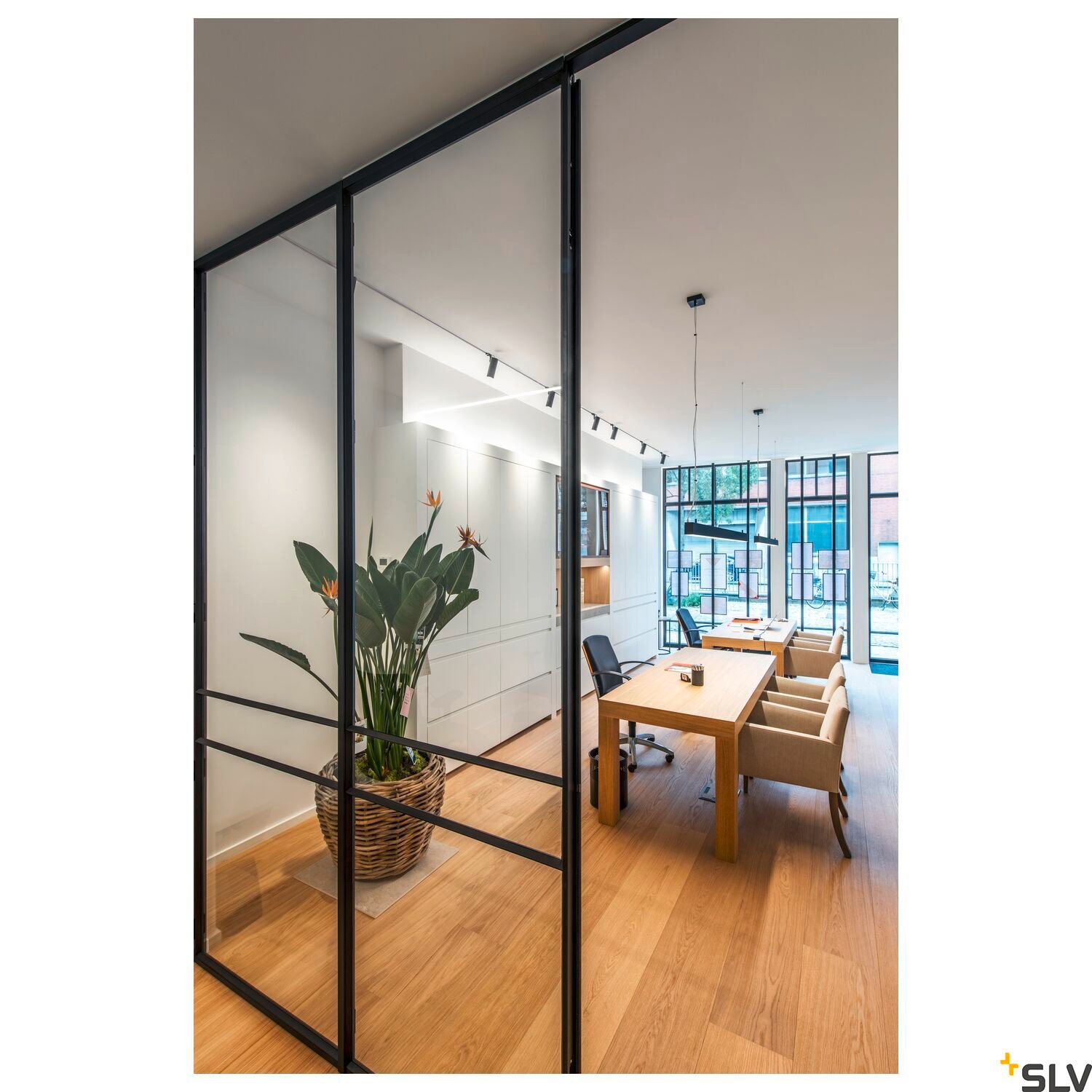 GLENOS, LED, 3000K, schwarz, 2 m, 85W 4