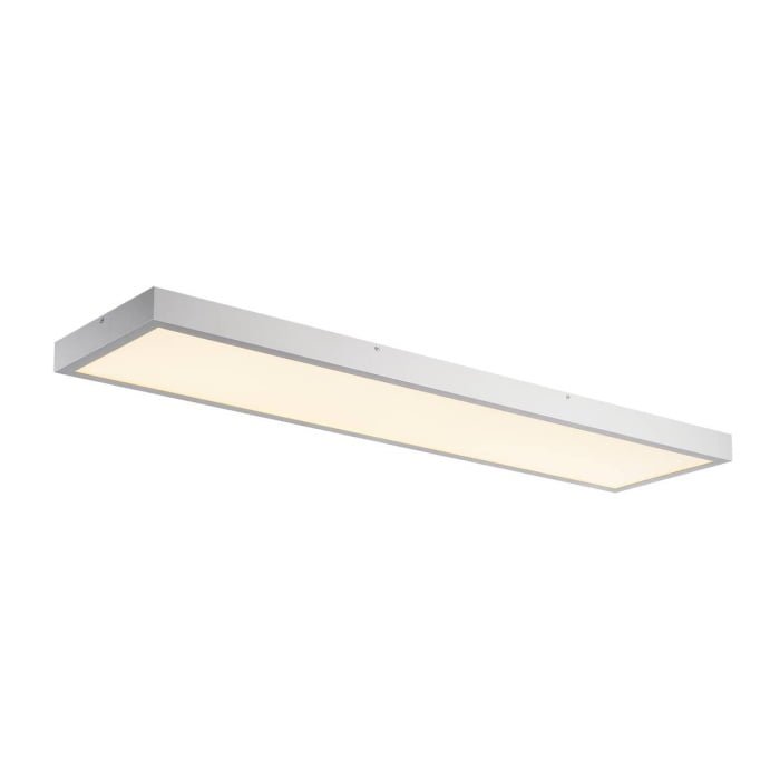 PANEL 1200x300mm LED Indoor Deckenaufbauleuchte, 3000K, silbergrau
