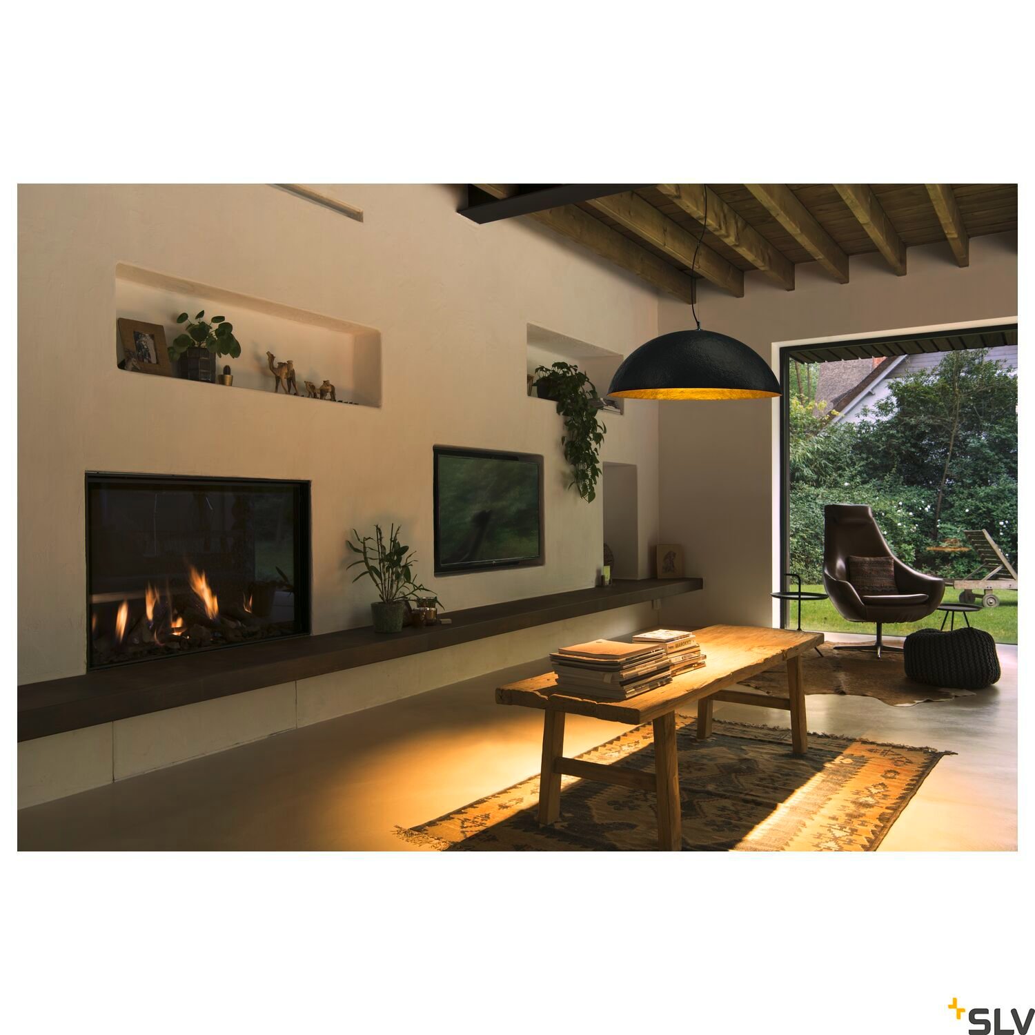 FORCHINI 70,  Pendelleuchte, schwarz/gold, E27, max. 40W 4