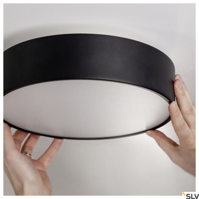 MEDO 30 AMBIENT, LED  Wand- und Deckenaufbauleuchte, TRIAC, schwarz, 3000/4000K 3