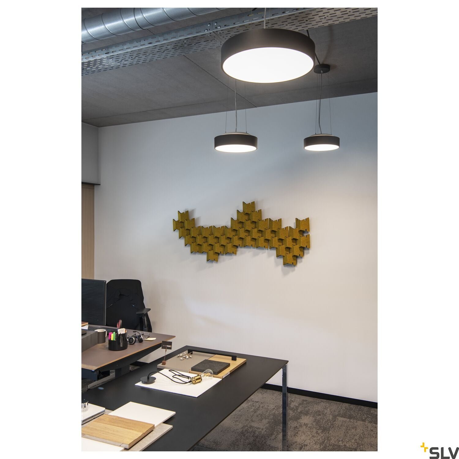 MEDO 40 AMBIENT, LED  Wand- und Deckenaufbauleuchte, TRIAC, schwarz, 3000/4000K 6