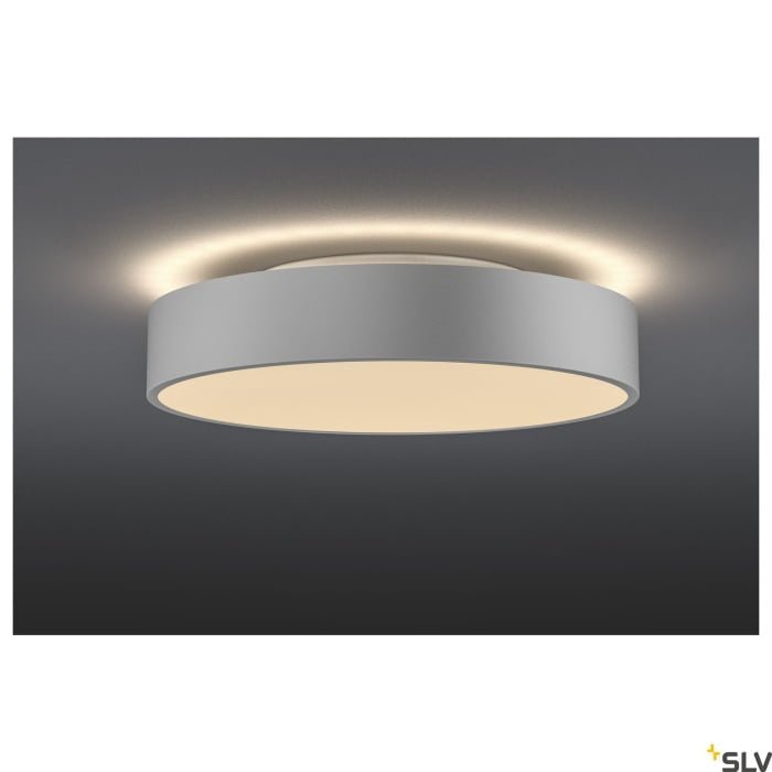 MEDO 40 AMBIENT, LED  Wand- und Deckenaufbauleuchte, TRIAC, silbergrau 3000/4000K 5