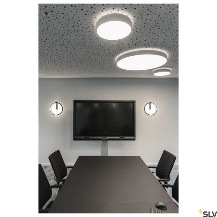 ONE 40 DALI,  LED Wandaufbauleuchte, schwarz, 3000/4000K 6