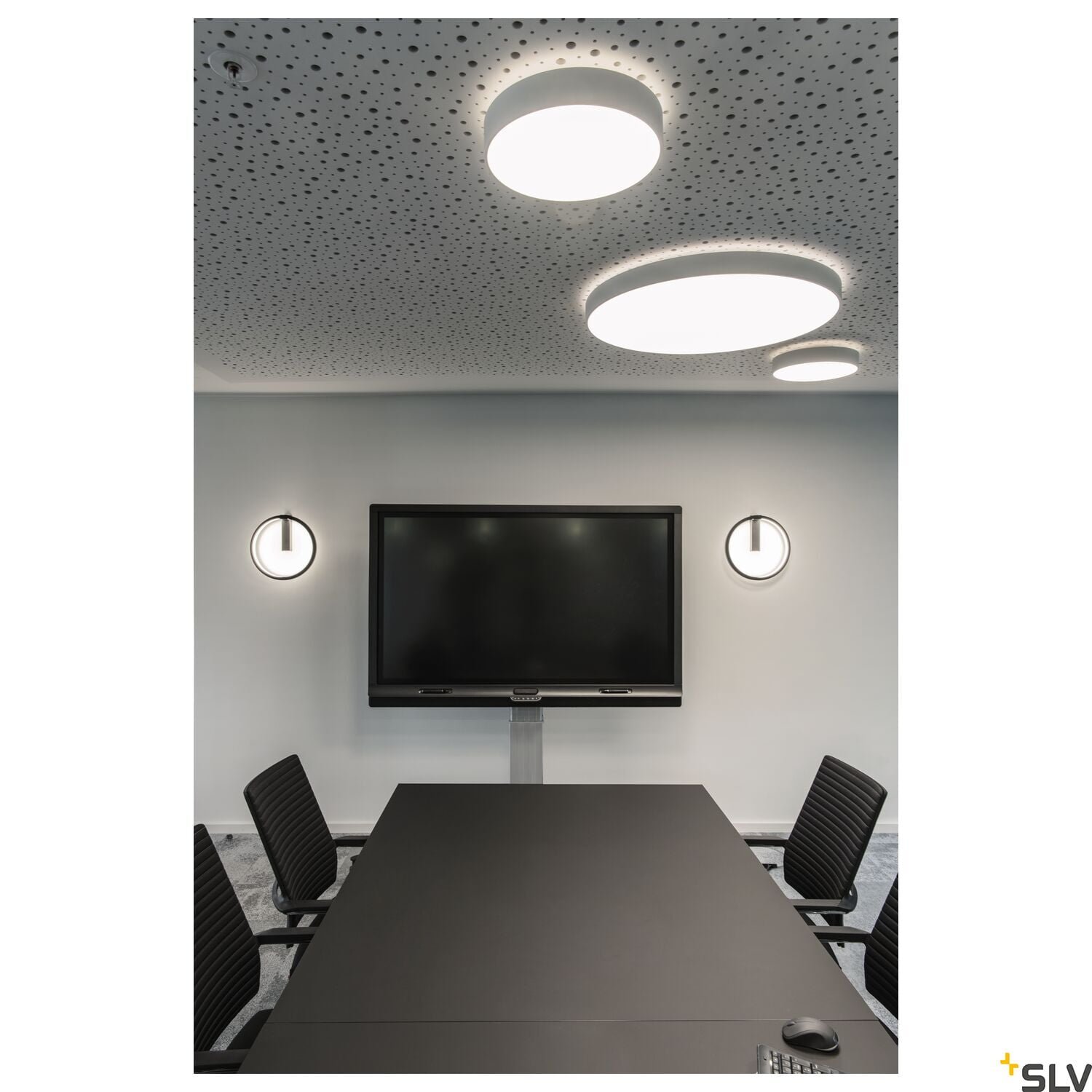ONE 40 DALI,  LED Wandaufbauleuchte, schwarz, 3000/4000K 6