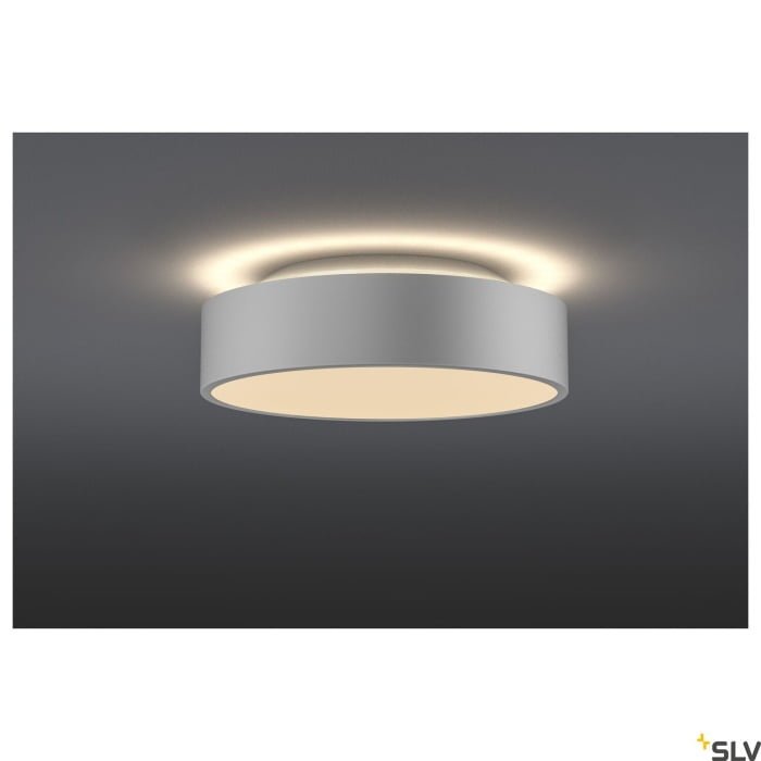 MEDO 30 AMBIENT, LED  Wand- und Deckenaufbauleuchte, DALI, silbergrau, 3000/4000K 4