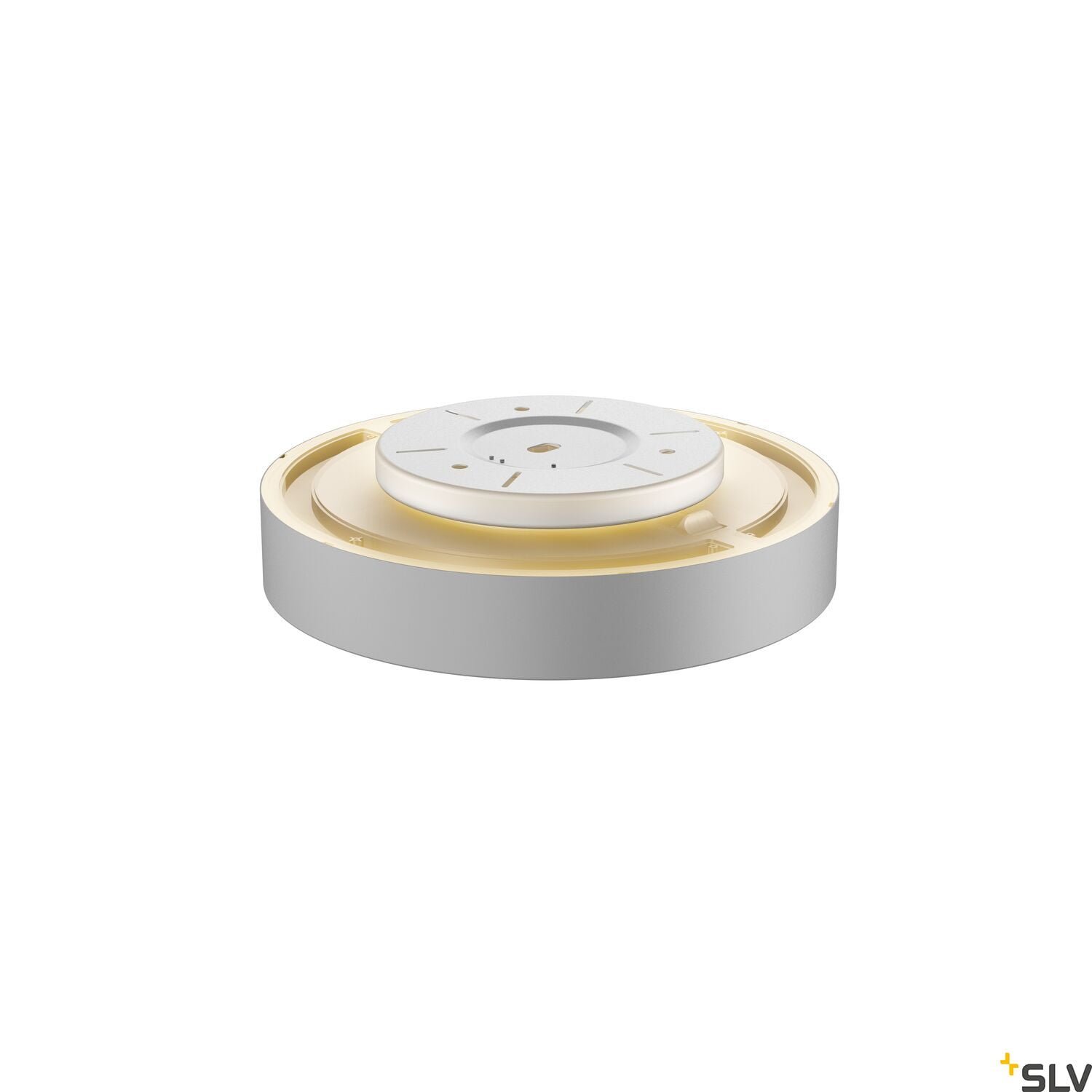 MEDO 40 AMBIENT, LED  Wand- und Deckenaufbauleuchte, DALI, silbergrau, 3000/4000K 3