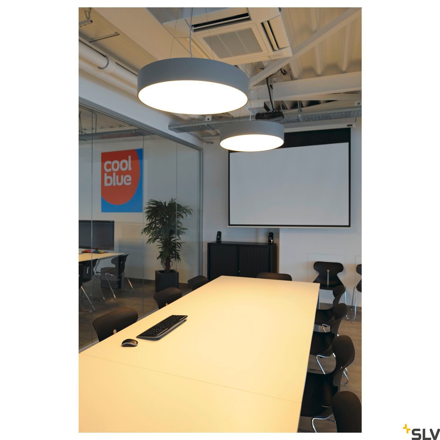 MEDO 60 AMBIENT, LED  Wand- und Deckenaufbauleuchte, DALI, silbergrau, 3000/4000K 4