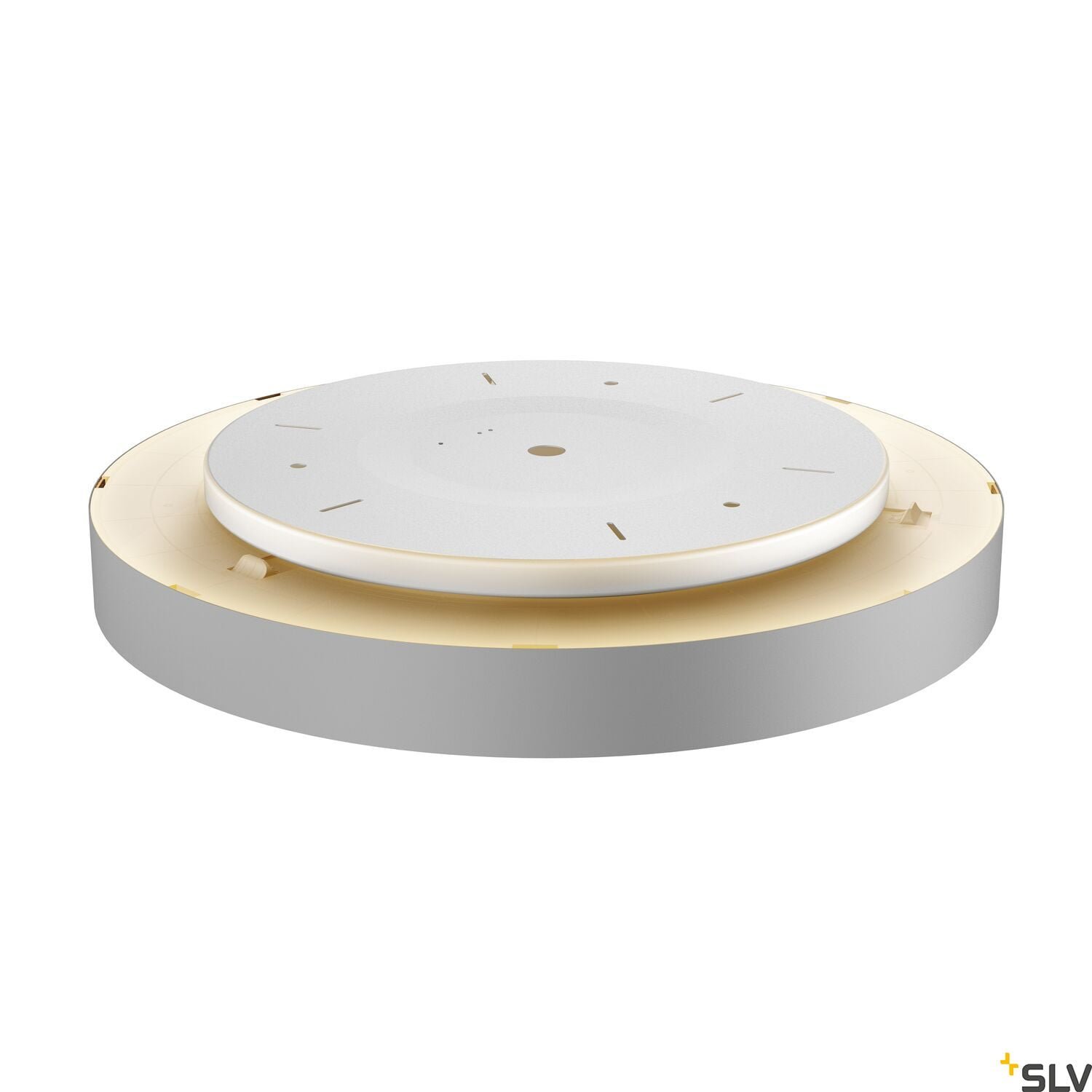 MEDO 60 AMBIENT, LED  Wand- und Deckenaufbauleuchte, DALI, silbergrau, 3000/4000K 3