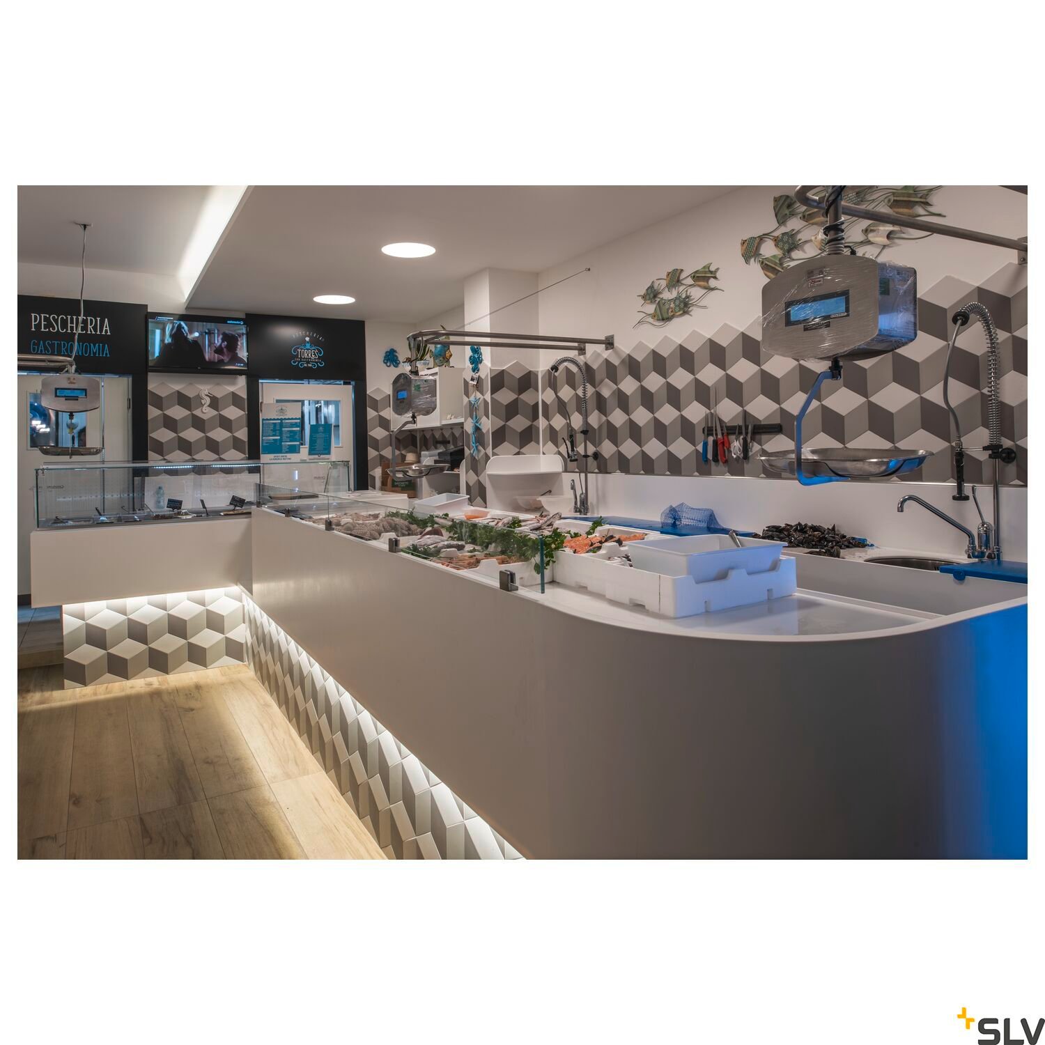 MEDO 40, LED  Deckeneinbauleuchte, rahmenlose Version, weiß, 3000/4000K 6